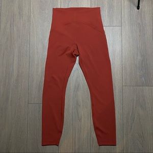 LULULEMON cayenne red InStill High-Rise Tight 25” leggings 6
